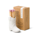 Cowboy Boot Match Holder Paddywax - WHITE