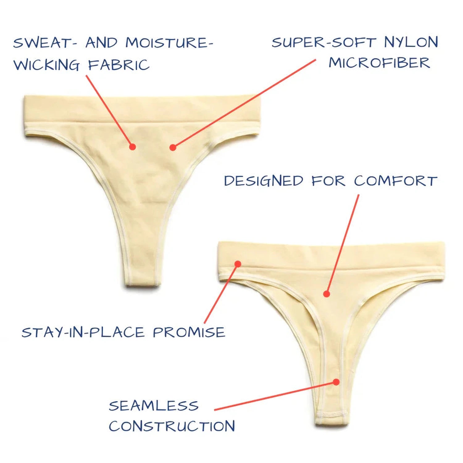 Women’s Seamless Thong Paradis Sport