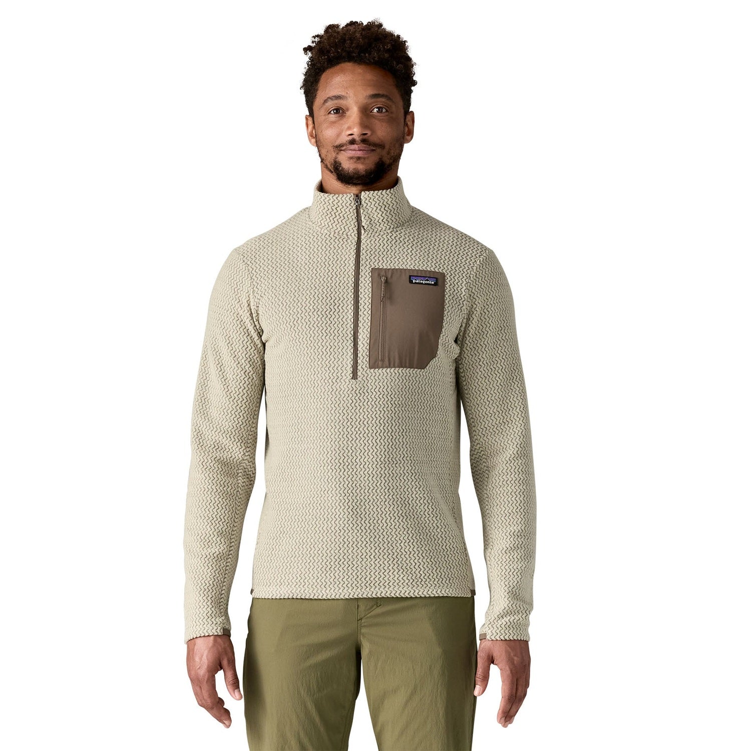 Men’s R1® Air Zip Neck Patagonia - PLCN PELICAN / S