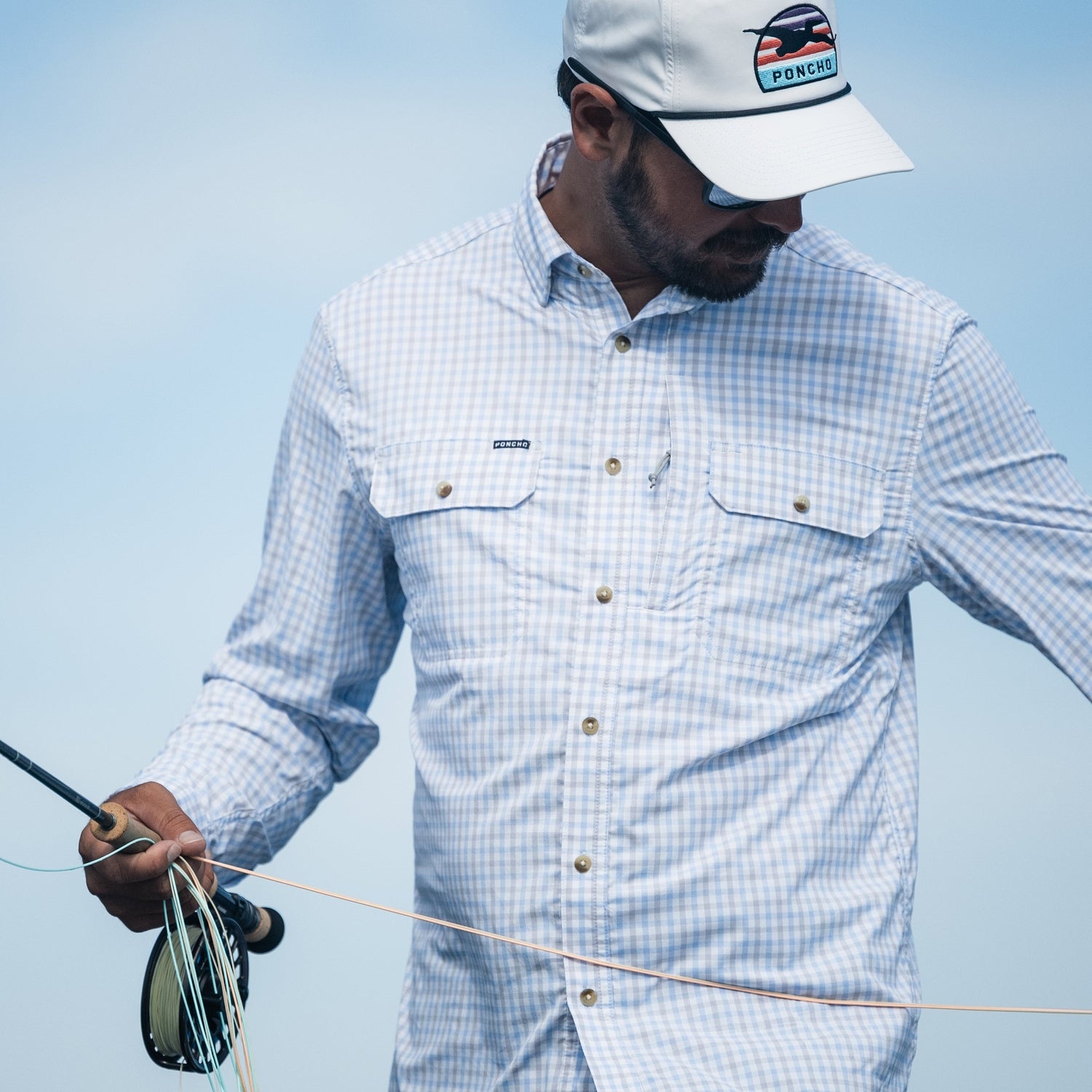 Men’s Original Shirt Long Sleeve Poncho Outdoors