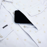 Men’s Western Pearl Snap Shirt Short Sleeve Poncho Outdoors