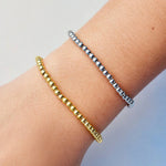PV Harper Round Bead Stretch Bracelet Pura Vida - GOLD