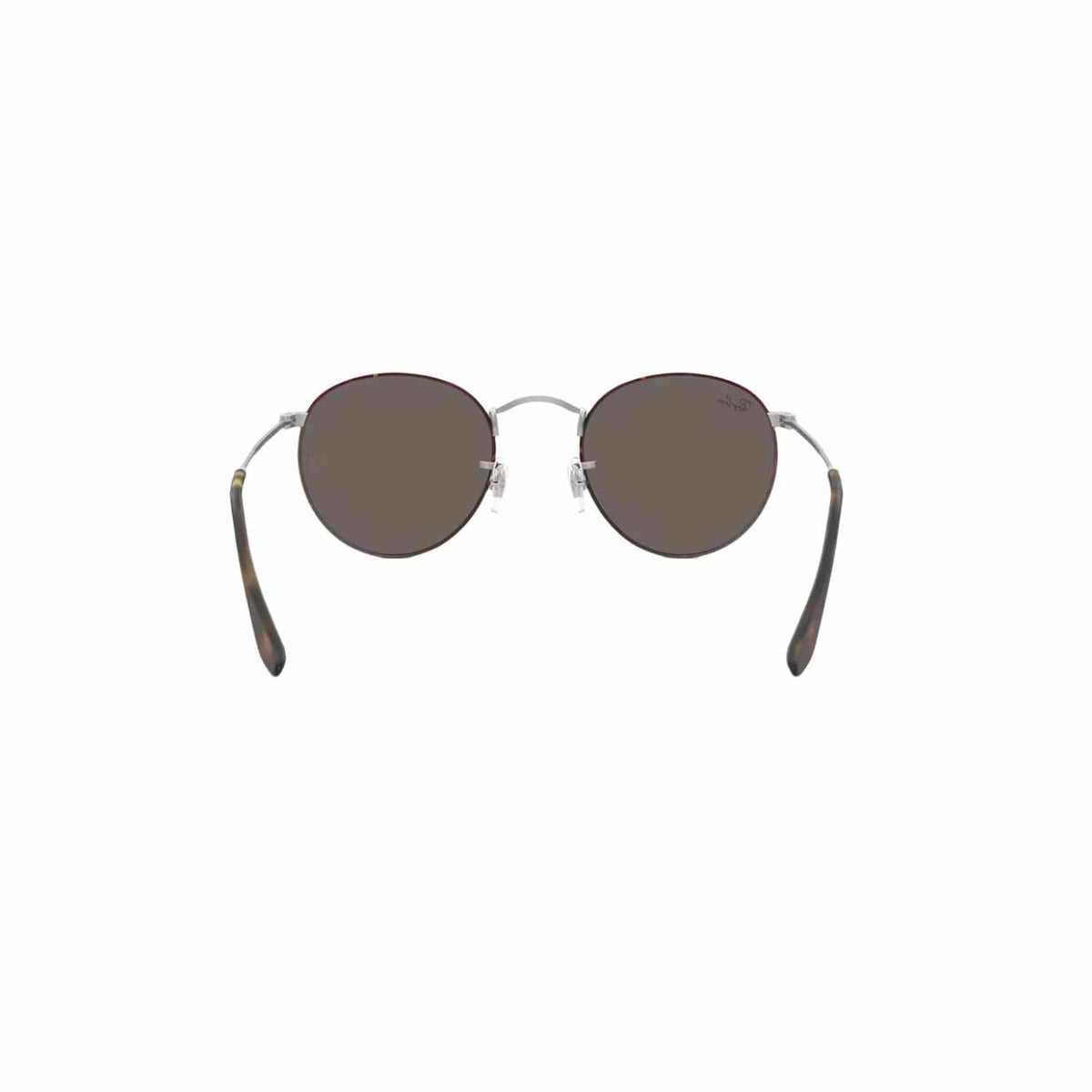 Round Metal | Matte Havana on Silver | Dark Grey Ray Ban