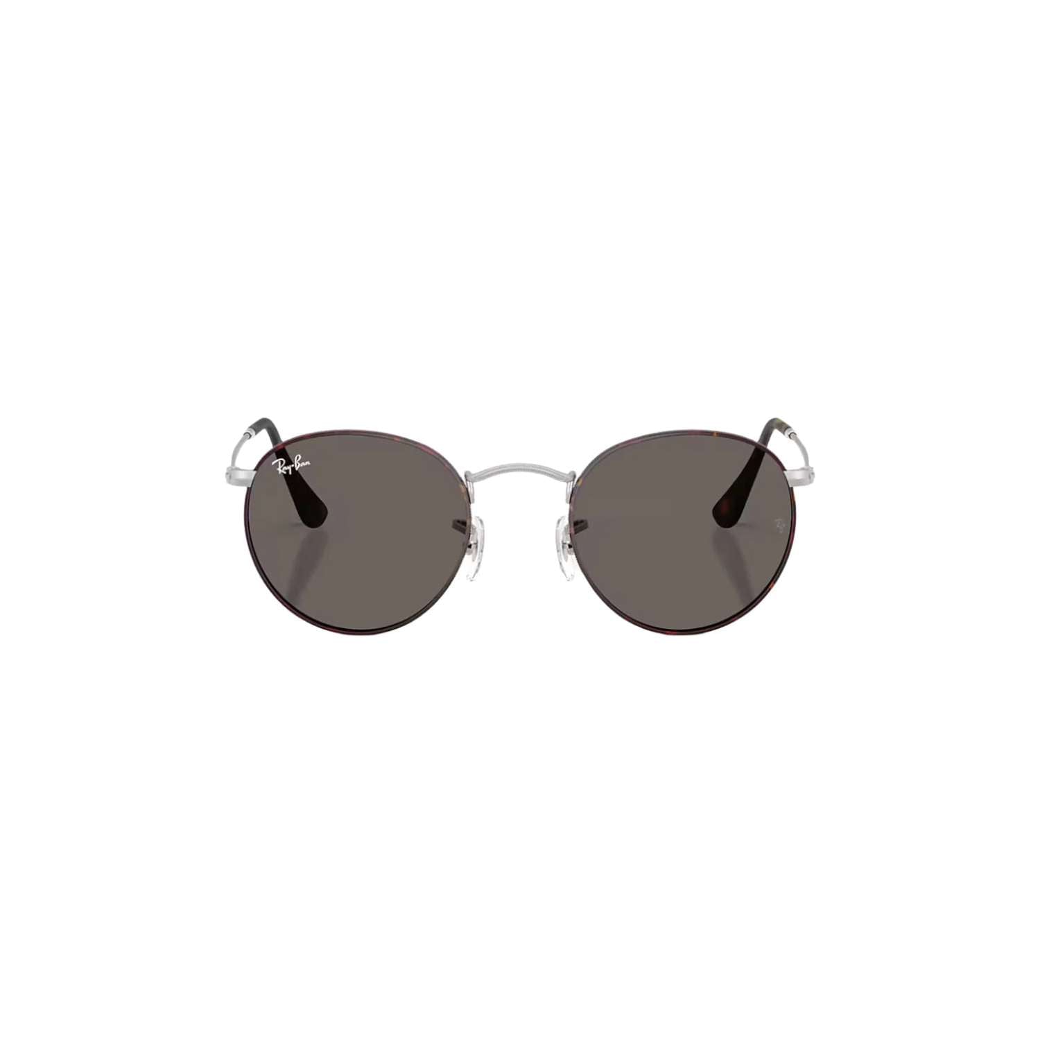Round Metal | Matte Havana on Silver | Dark Grey Ray Ban