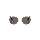Round Metal | Matte Havana on Silver | Dark Grey Ray Ban