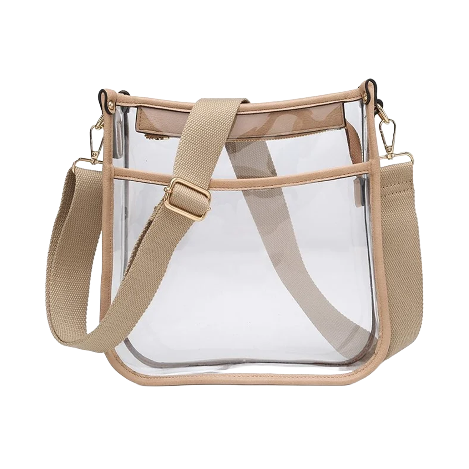 Posie Vegan Clear Crossbody Jen & Co - SAND
