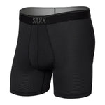 Men’s Quest Quick-Dry Mesh Boxer Brief Fly Saxx - BLK BLACK