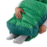 Ascent Down Sleeping Bag Long 15F - Rainforest Green Sea