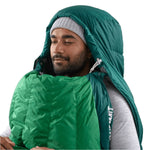 Ascent Down Sleeping Bag Long 15F - Rainforest Green Sea