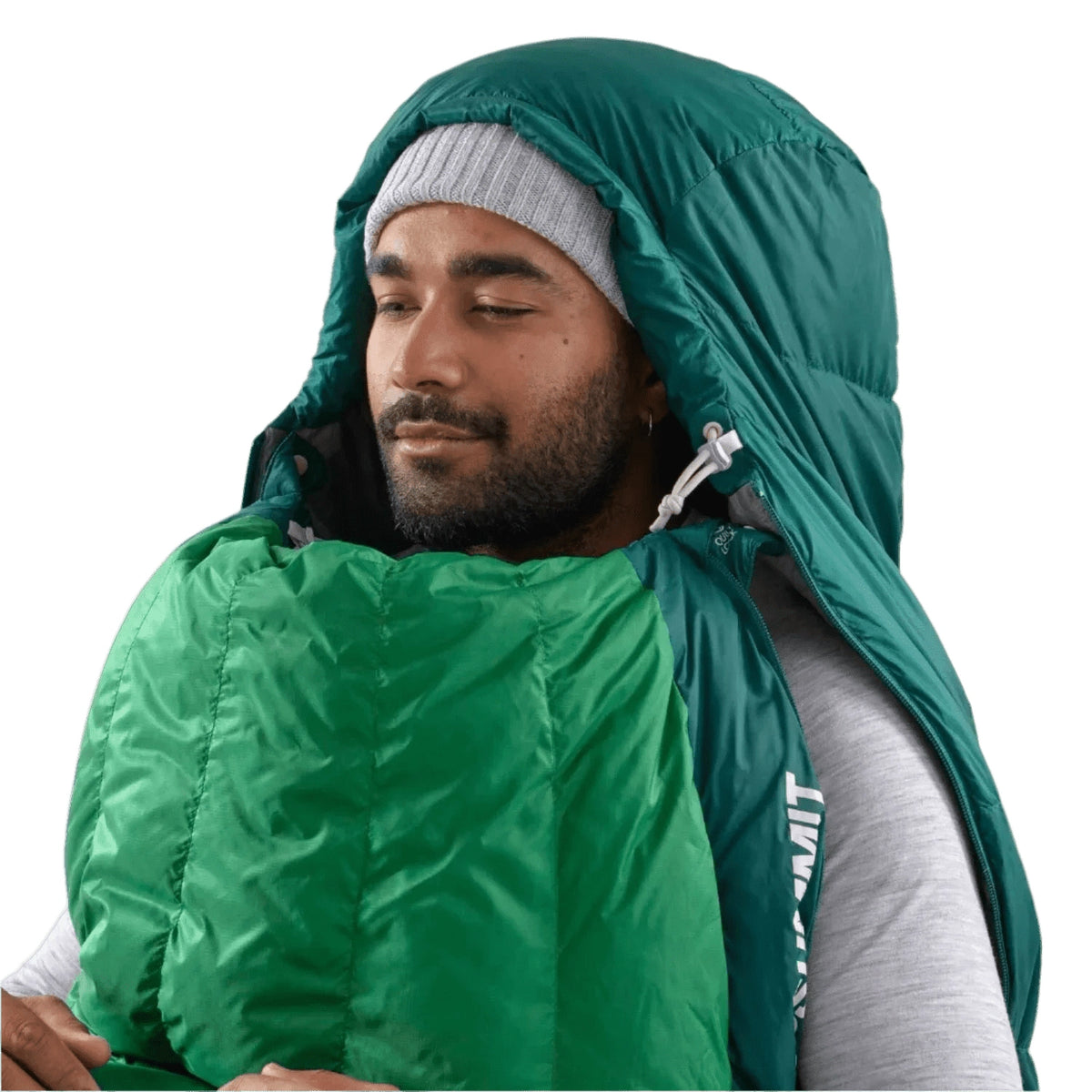 Ascent Down Sleeping Bag Long 15F - Rainforest Green Sea