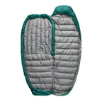 Ascent Down Sleeping Bag Long 15F - Rainforest Green Sea