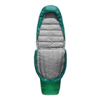 Ascent Down Sleeping Bag Long 15F - Rainforest Green Sea