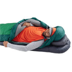 Ascent Down Sleeping Bag Long 15F - Rainforest Green Sea