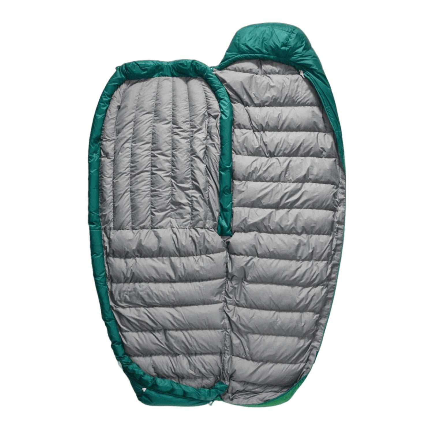 Ascent Down Sleeping Bag Long 30F - Rainforest Green Sea