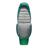 Ascent Down Sleeping Bag Long 30F - Rainforest Green Sea