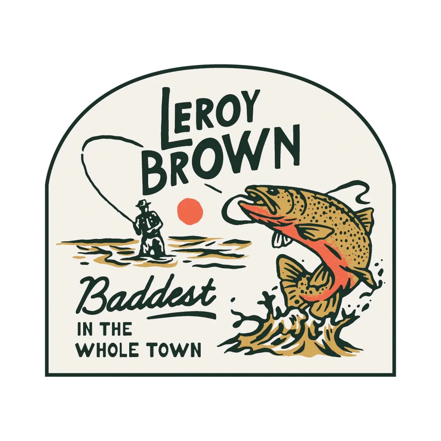 Leroy Brown Sticker Sendero Provisions Co. - WHITE / OS