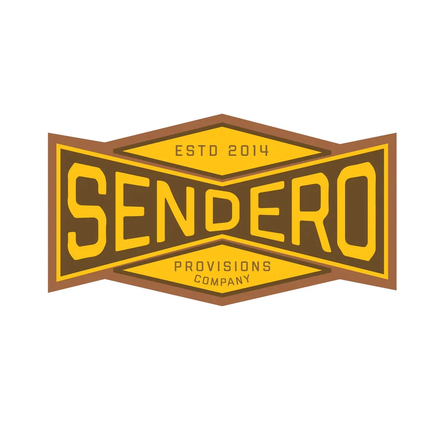 Old School Sticker Sendero Provisions Co. - YELLOW / OS