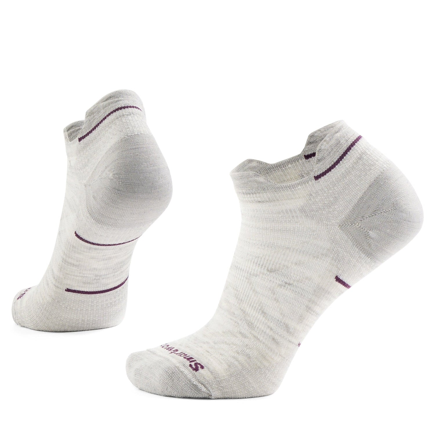 Women’s Run Zero Cush Low Ankle Socks Smartwool - 069 ASH
