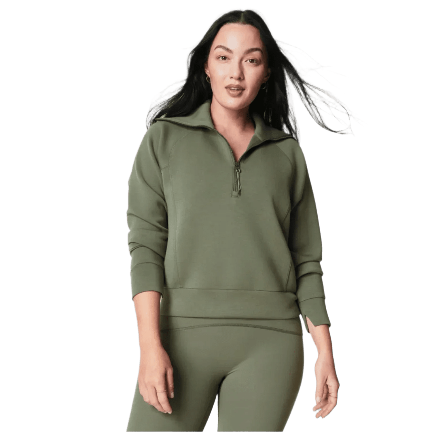 Women’s AirEssentials Half Zip SPANX - CLOVER / XS