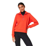 Women’s AirEssentials Half Zip SPANX - POPPY / XS