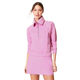 Women’s AirEssentials Half Zip SPANX - PTNIA PETUNIA / XS
