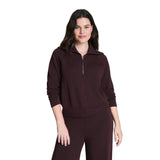 Women’s AirEssentials Half Zip SPANX - TRUFFLE BROWN / XS