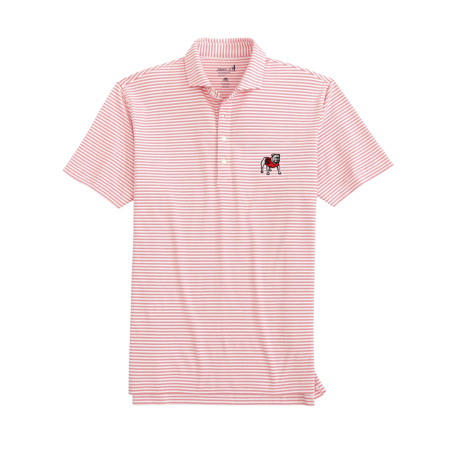Men’s Georgia Stetsons Striped Performance Mesh Polo