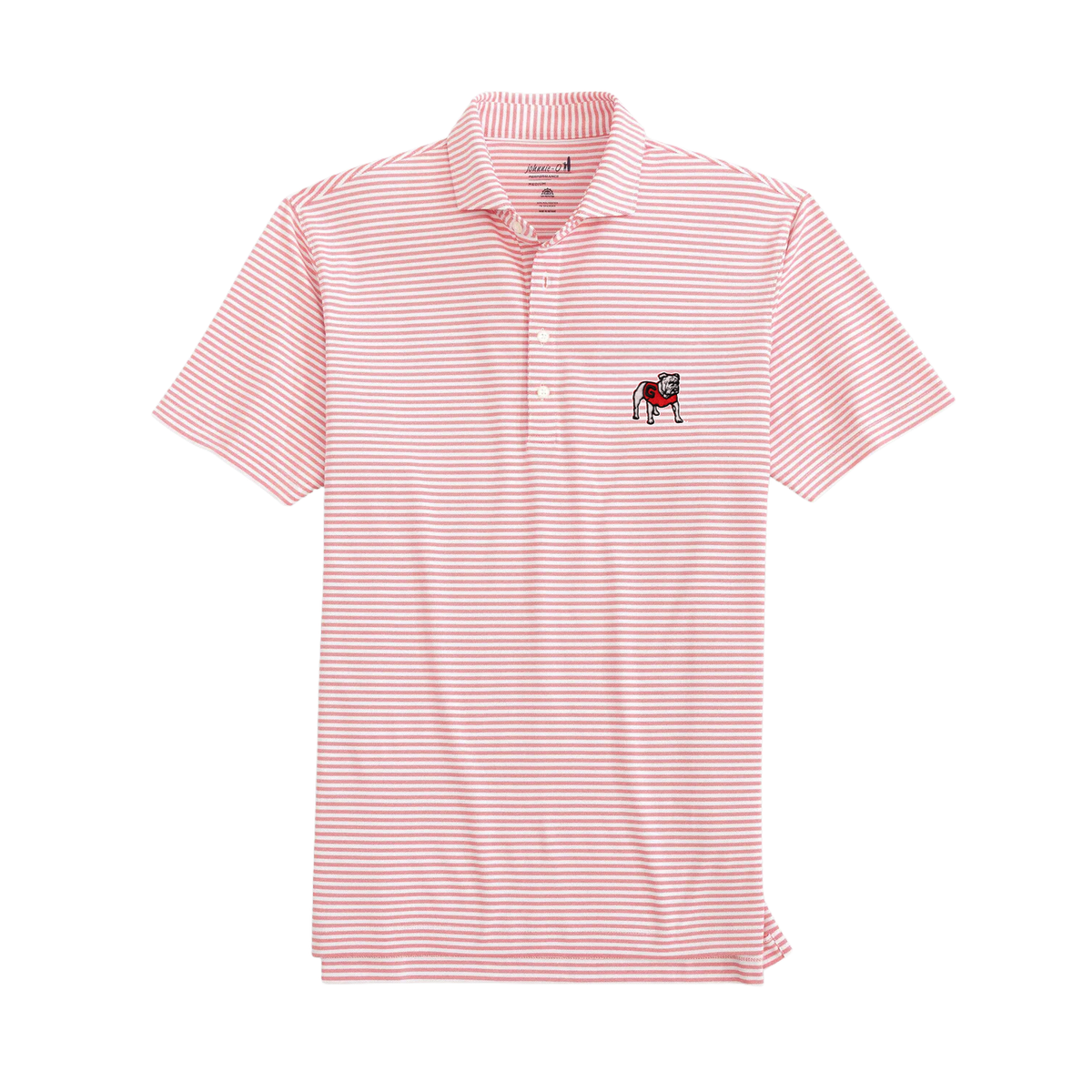 Men’s Georgia Stetsons Striped Performance Mesh Polo
