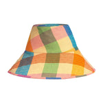 Women’s Rainbow Plaid Beachy Bucket Hat Sunshine Tienda