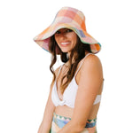Women’s Rainbow Plaid Beachy Bucket Hat Sunshine Tienda