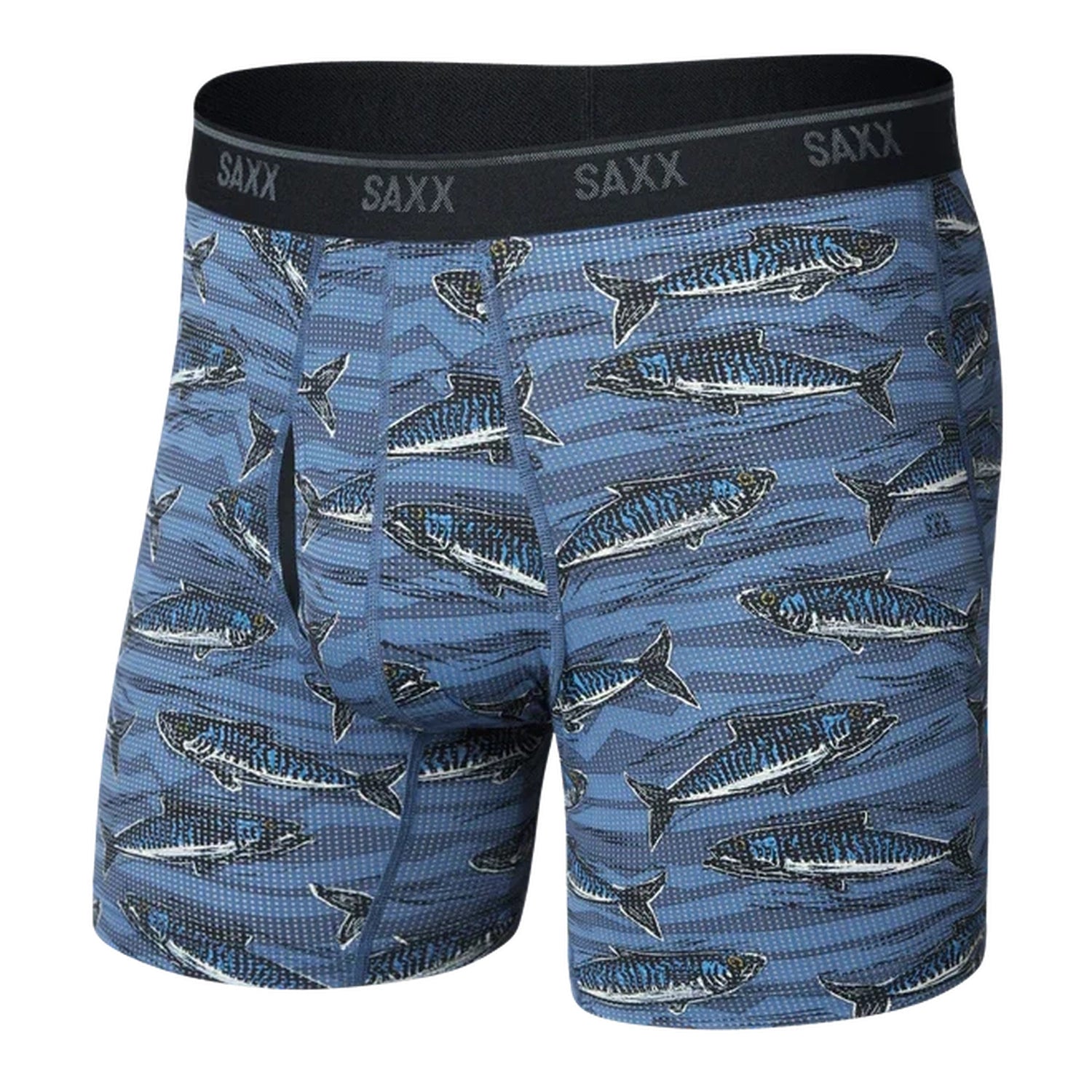 Men’s Quest Quick-Dry Mesh Boxer Brief Fly Saxx - HOLY