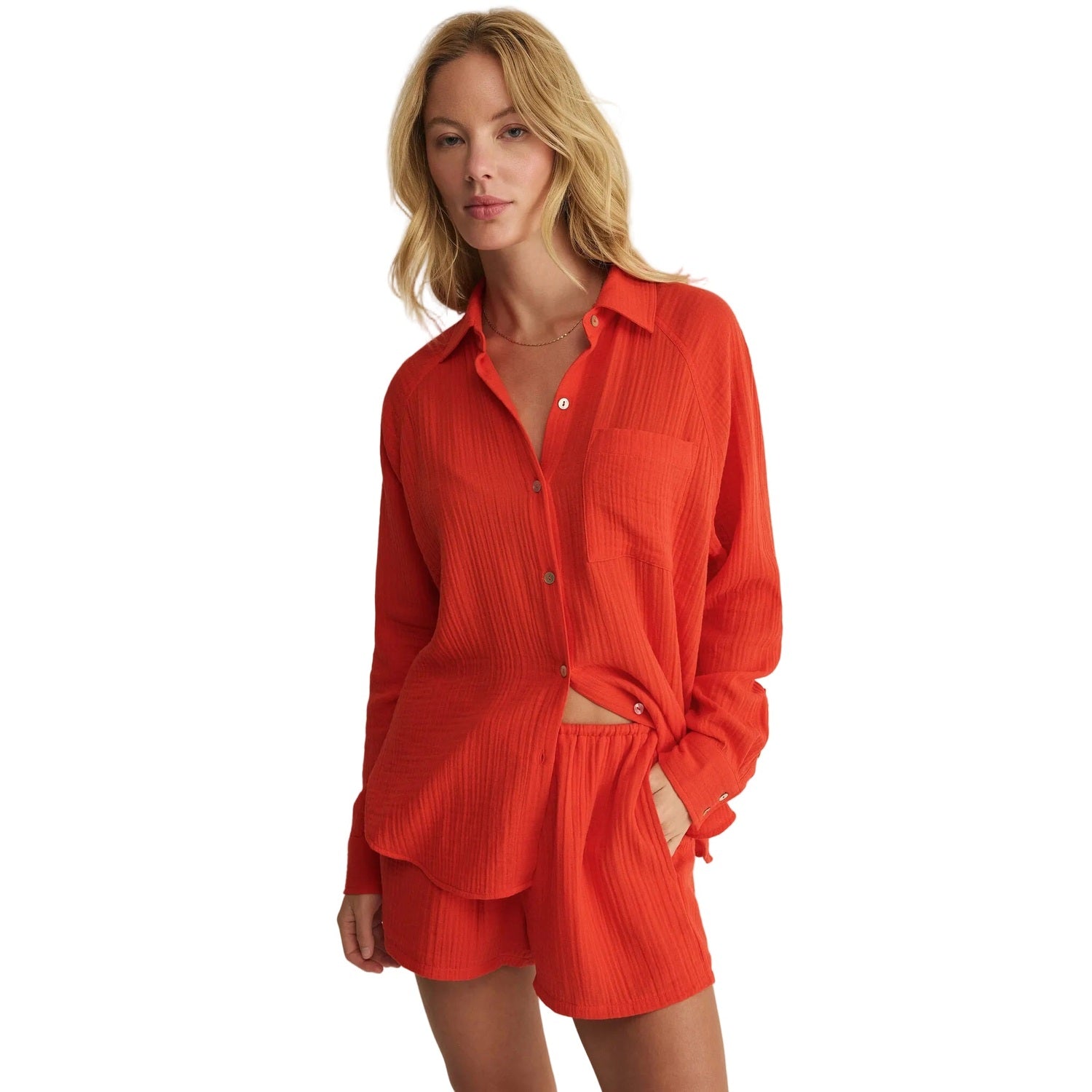 Women’s The Perfect Airy Top Z Supply - LYC LYCHEE / XS