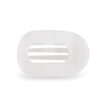 Flat Round Clip Teleties - COCONUT WHITE / LARGE
