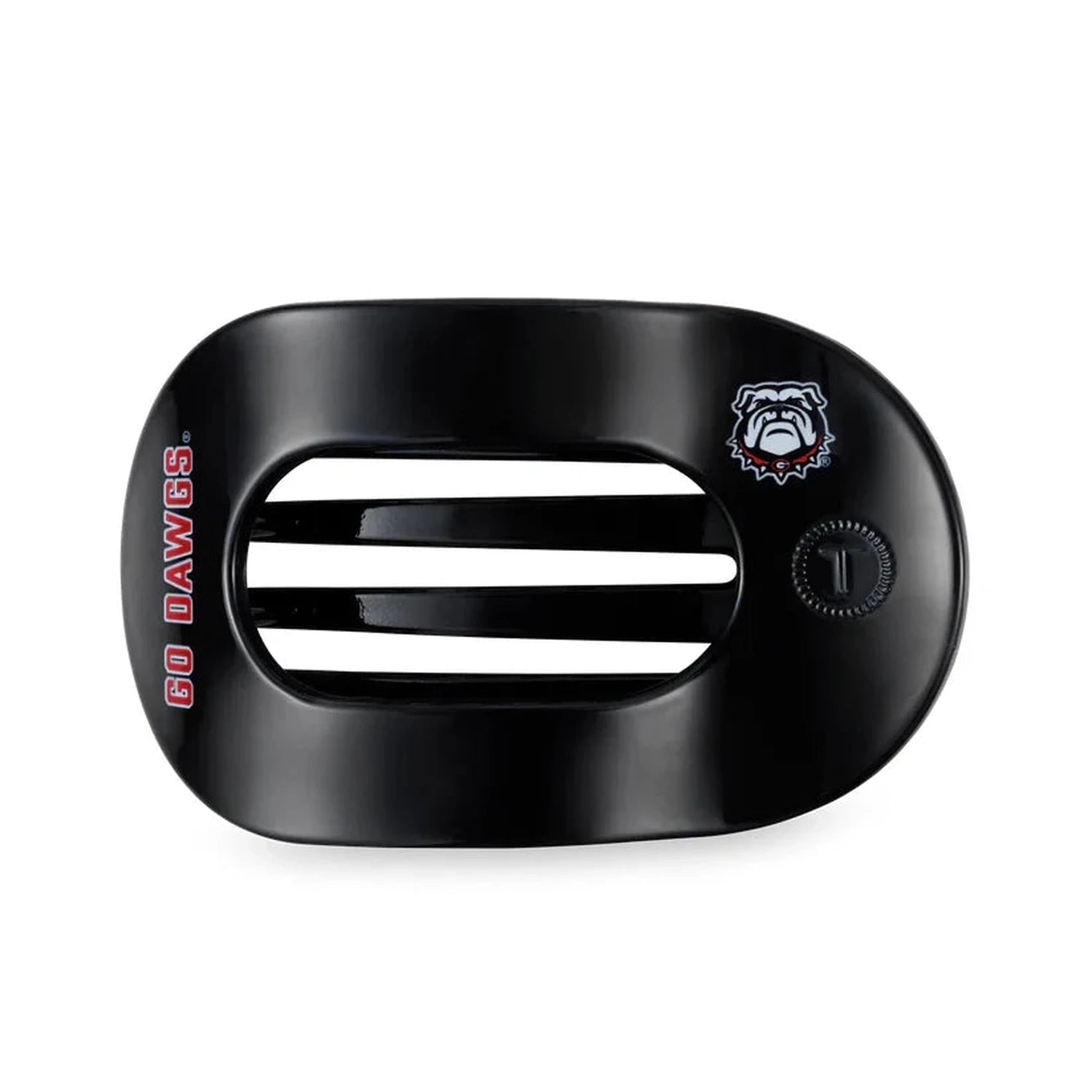Flat Round Clip Teleties - GO DAWGS / LARGE