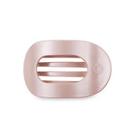Flat Round Clip Teleties - PEARLY PINK / LARGE