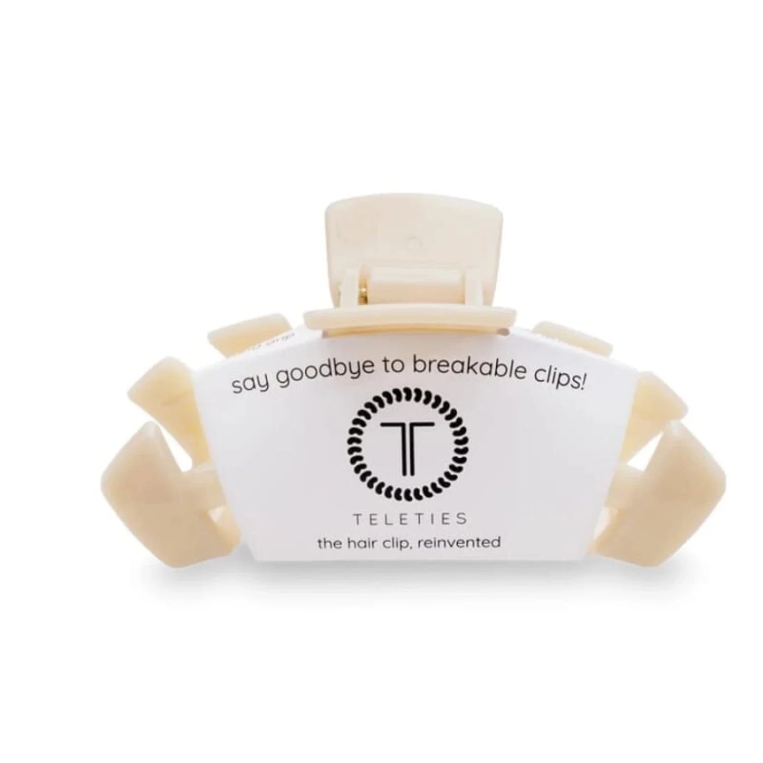 Hair Clip Teleties - ALMOND BEIGE / TINY