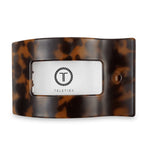 Women’s Flat Rectangle Clip Teleties - TORTOISE / LARGE