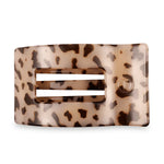 Women’s Flat Rectangle Clip Teleties - BLONDE TORTOISE
