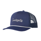 Cocktails | Foam Trucker Hat Toes On The Nose - NAVY