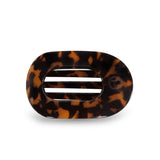 Flat Round Clip Teleties - TORTOISE / LARGE