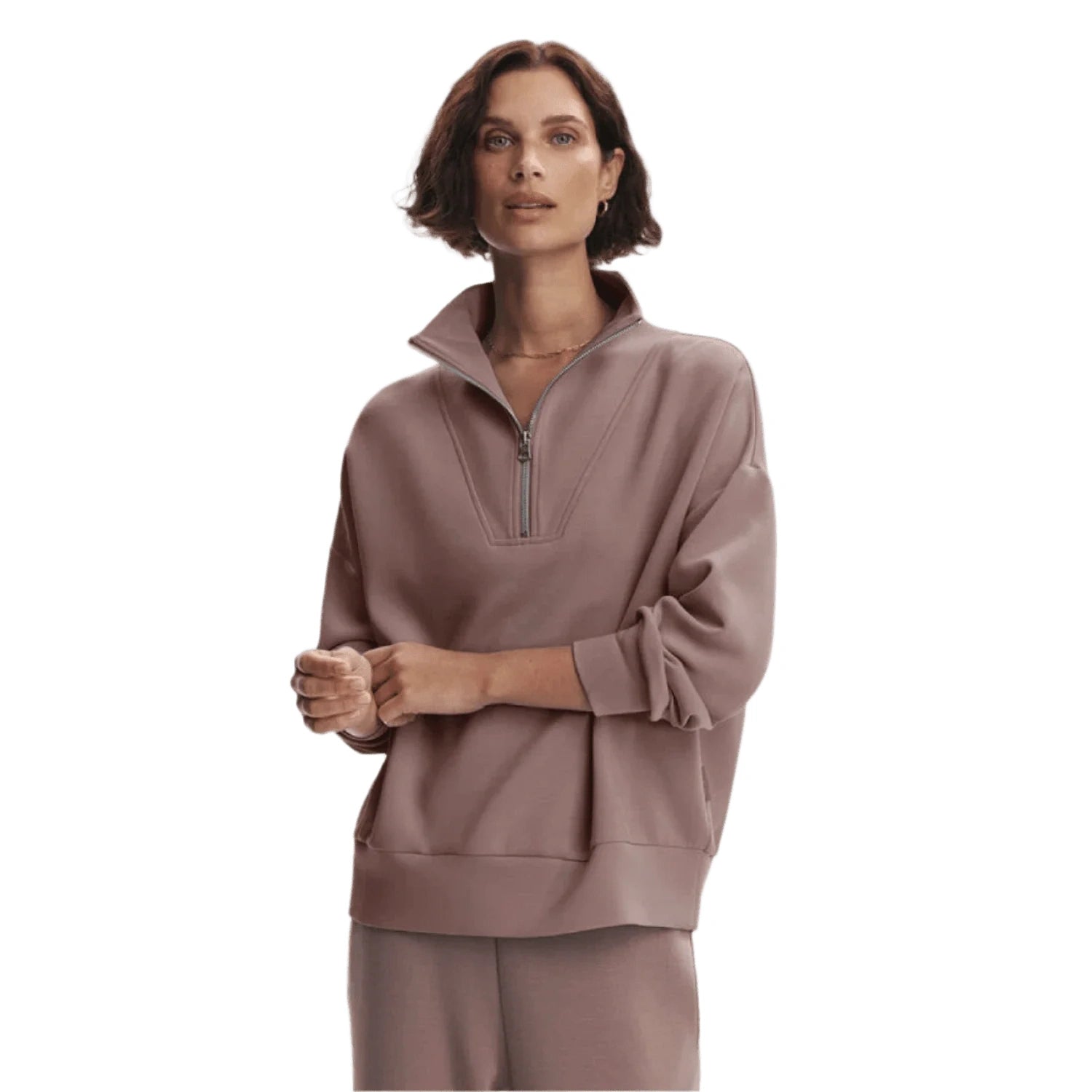 Women’s Hawley Half Zip Sweat Varley - ANTLER / XS
