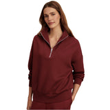 Women’s Hawley Half Zip Sweat Varley - NEMA NEW MAROON / XS