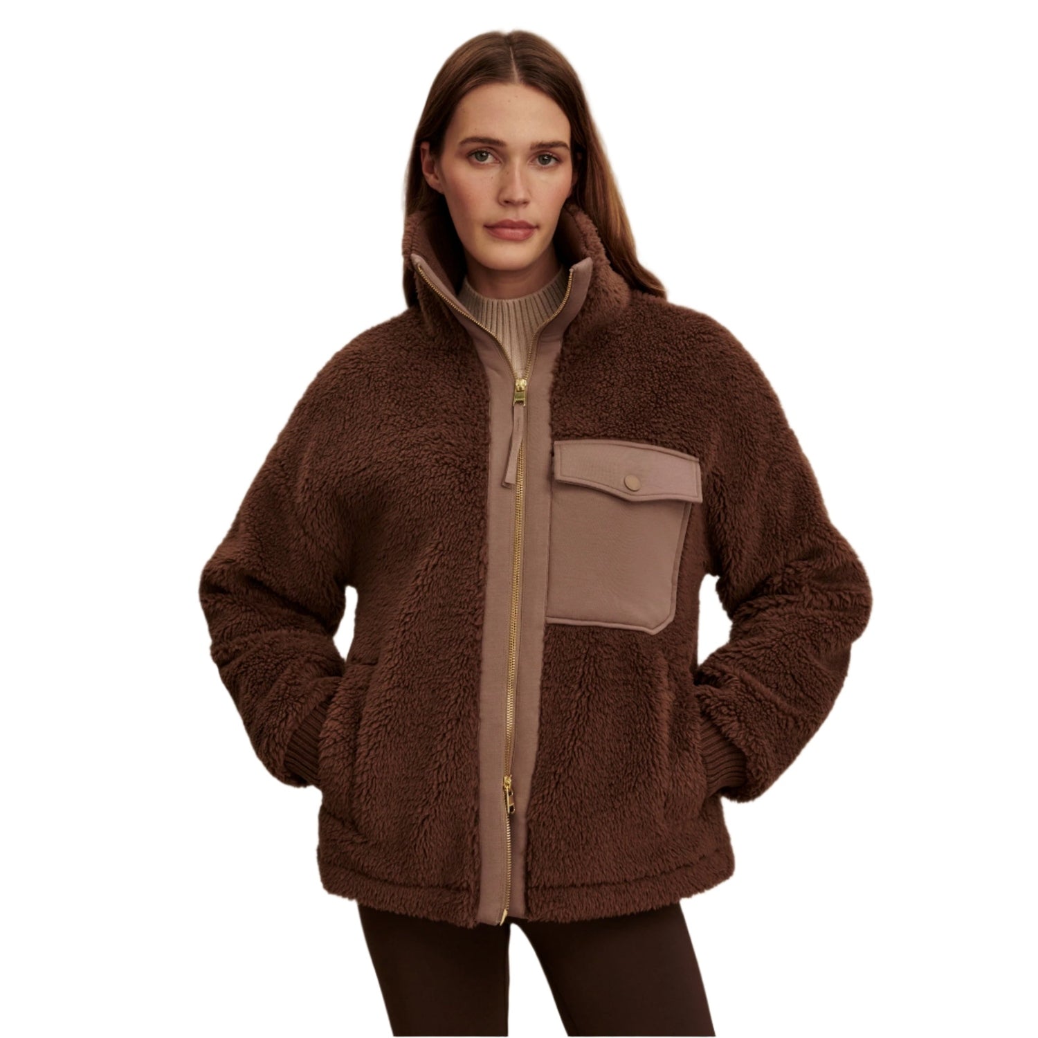Women’s Lowell Sherpa Jacket Varley - CARA CARAFE / XS