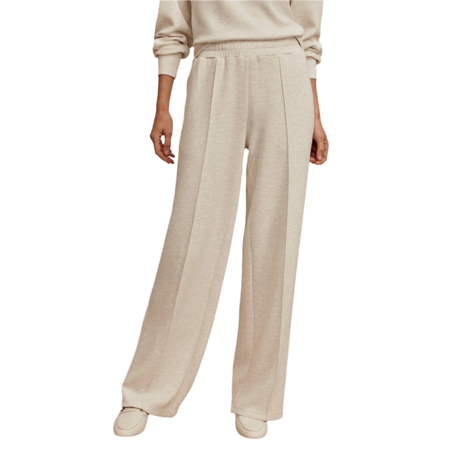 Women’s The Wide Leg Pant 28’’ Varley - IVML IVORY MARL / XS