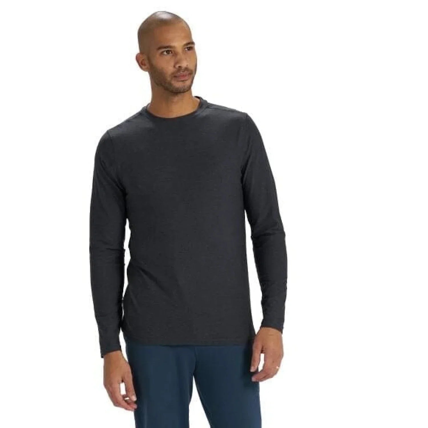 Men’s Long Sleeve Strato Tech Tee Vuori - CHARCOAL HEATHER