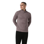 Men’s Ponto Half Zip Mock Neck Vuori - HHB HUCKLEBERRY