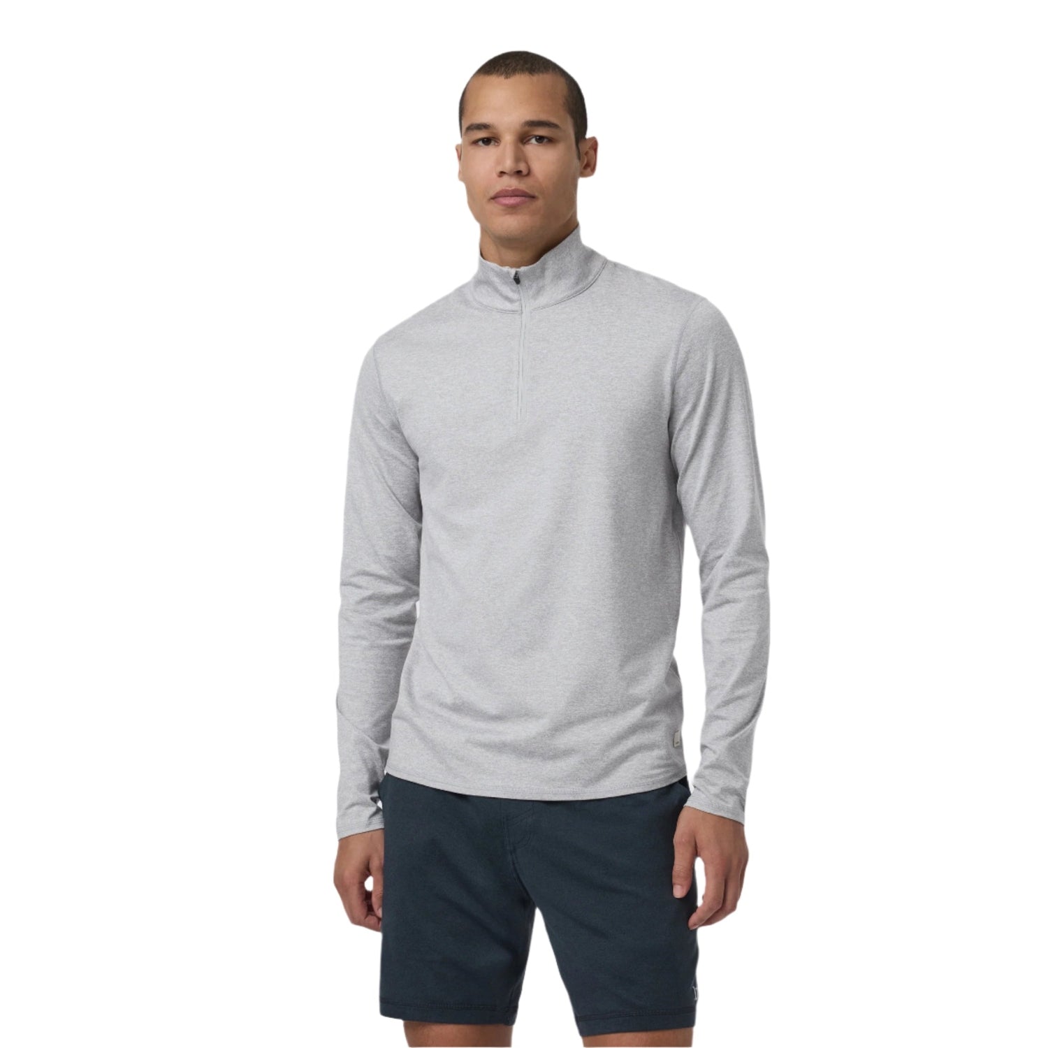 Men’s Ponto Half Zip Mock Neck Vuori - LHG LIGHT HEATHER