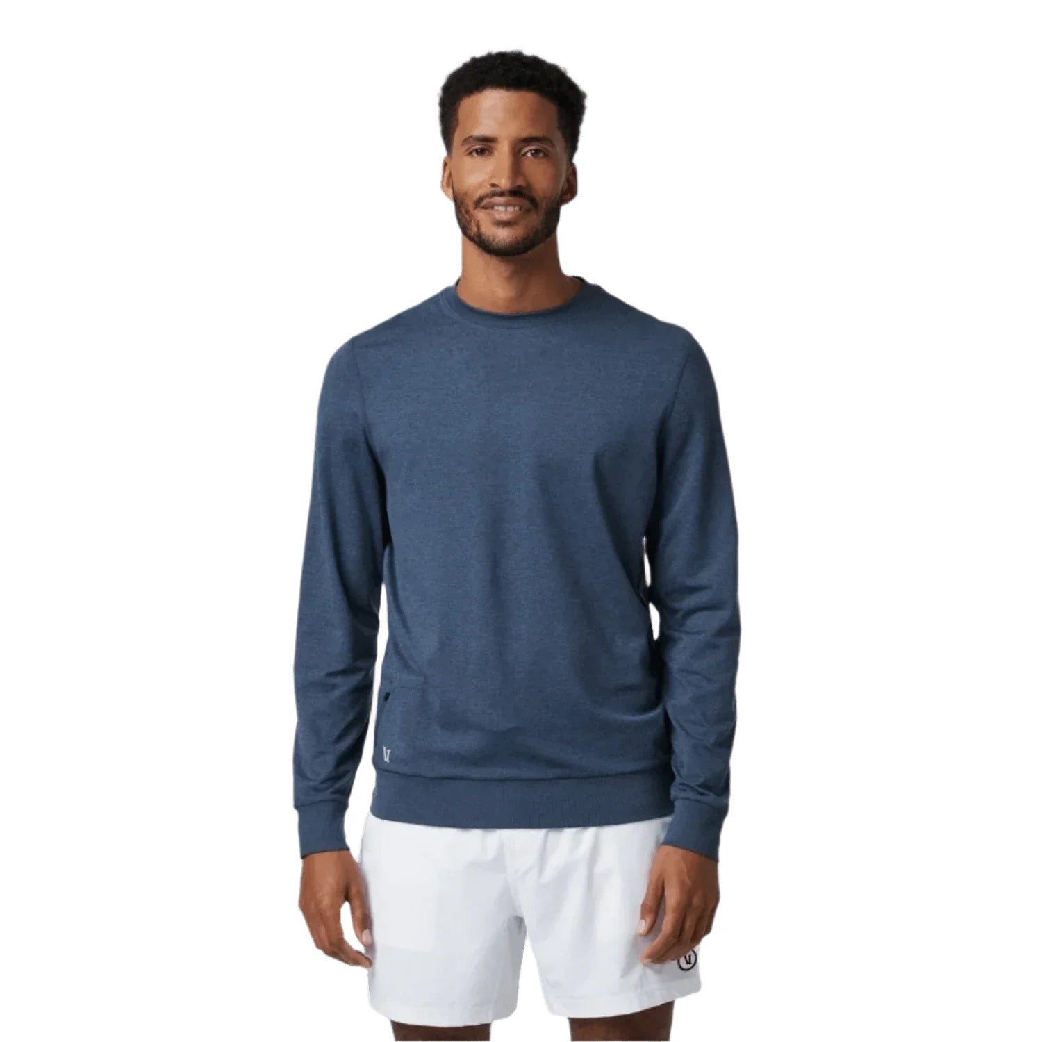 Men’s Ponto Performance Crew Vuori - HAZ AZURE HEATHER / S
