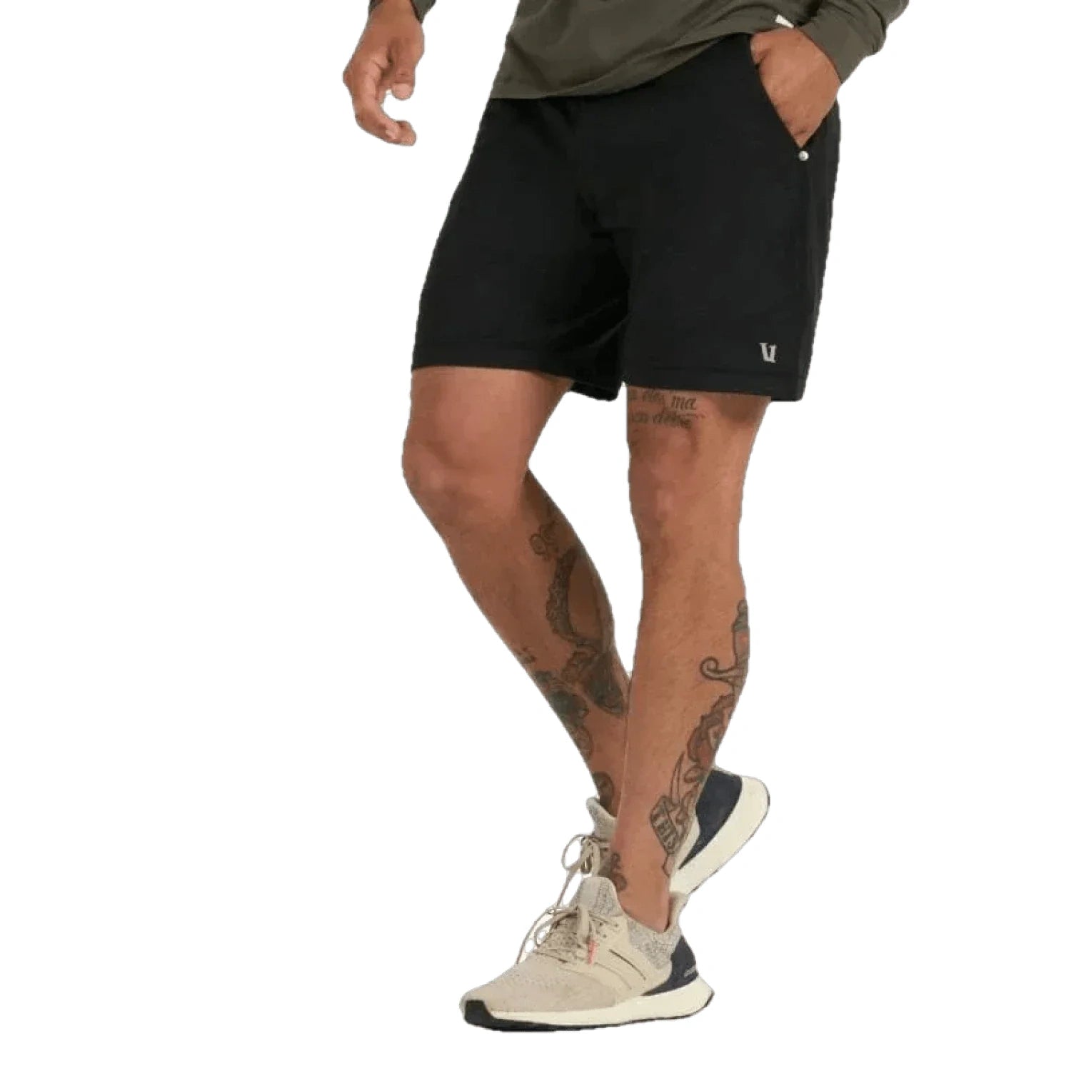 Men’s Ponto Performance Short - 7 in Vuori - BLACK HEATHER