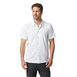 Men’s Short Sleeve Manhattan Button Down Vuori - WHT WHITE